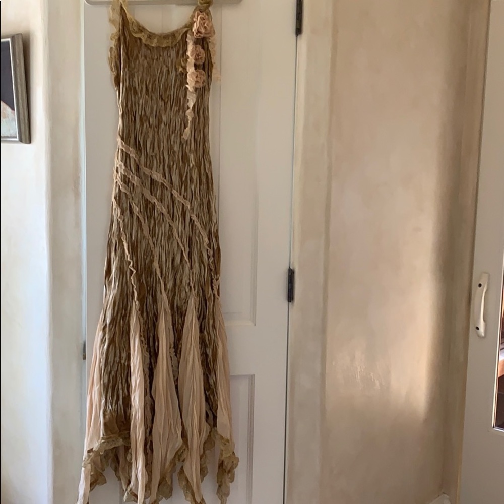 Vintage Rose velvet long dress